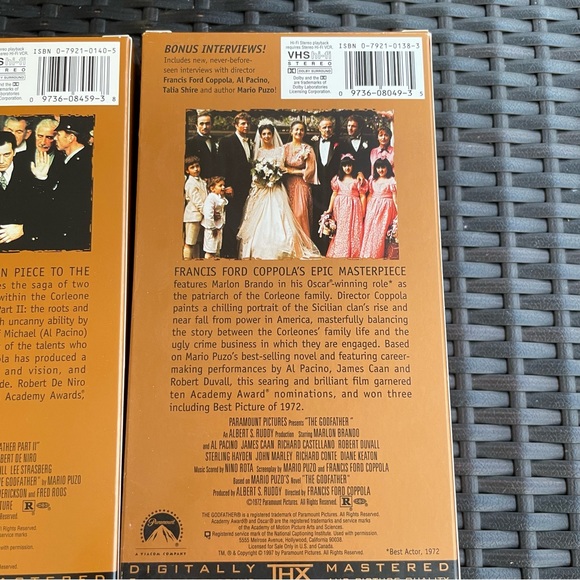 The Godfather Trilogy Box Set VHS - Picture 13 of 16